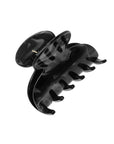 France Luxe small, marbled pearlescent black claw hair clip for women - Small Couture French Claw Clip, Nacro Black.