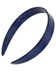 France Luxe wide, marbled navy and pearlescent indigo headband for women - 3/4 Headband, Nacro Ocean.