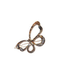 Large Cutout Butterfly Tige Boule Barrette - Classic