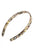 France Luxe comfortable, marbled gray and charcoal headband for women - 1/2" Ultracomfort Headband, Onyx.