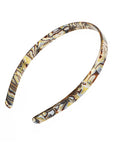 France Luxe comfortable, marbled gray and charcoal headband for women - 1/2" Ultracomfort Headband, Onyx.