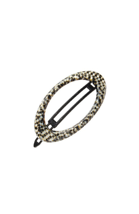 Cutout Oval Plastic Tige Boule Barrette - Classic