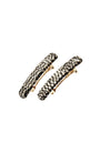 Mini Rectangle Barrette Pair - Classic