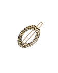 New Cutout Oval Tige Boule Barrette - Classic