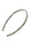 France Luxe thin, pixelated mosaic of silver with black headband for women - 1/4" Ultracomfort Headband, Opera Silver.