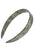 France Luxe wide, pixelated mosaic of silver with black headband for women - 3/4 Headband, Opera Silver.
