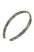 France Luxe comfortable, pixelated mosaic of silver with black headband for women - 1/2" Ultracomfort Headband, Opera Silver.