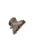 France Luxe mini, pixelated mosaic of silver with black claw hair clip for women - Mini Couture French Claw Clip, Opera Silver.