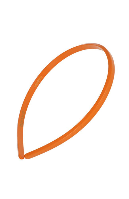 Narrow orange headband, 1/4" Ultracomfort Headband for women by France Luxe
