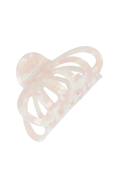 Pink cutout claw hair clip for women, Jude Jaw by L. Erickson