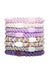 Thick, purple hair ties by L. Erickson, 8 pack
