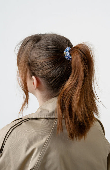Grab & Go Pony, 8 Pack Hair Ties - Metallic Bead