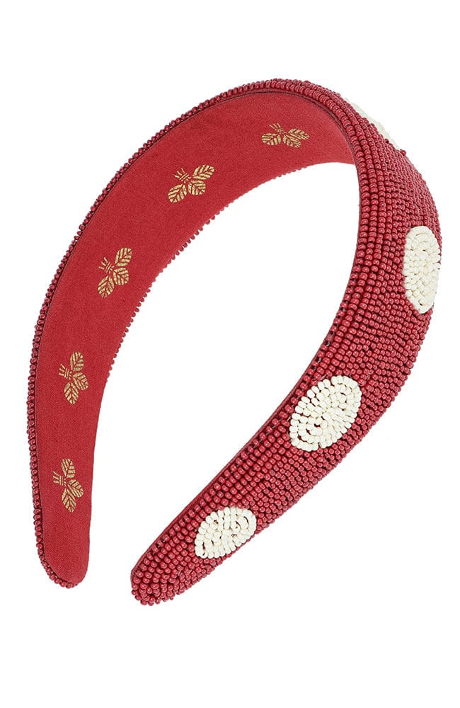 Neva Wide Headband, beaded | L. Erickson — France Luxe display picture 3