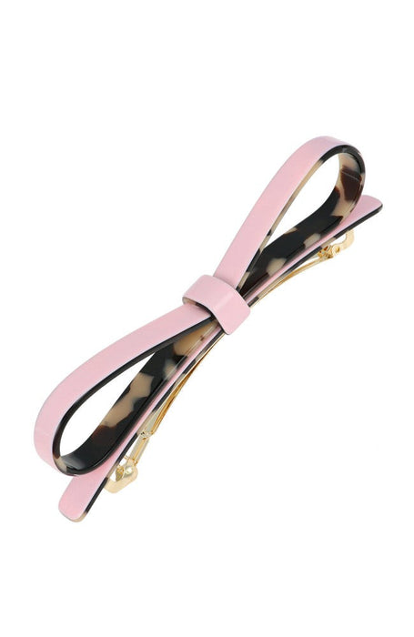 Small Couture Bow Barrette - Rose Ivory Tokyo