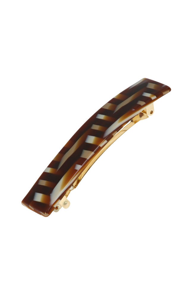 Classic Rectangle Barrette, French style barrette clasp, Saddle ...