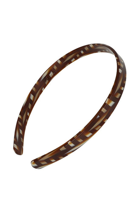 Sadle brown sophisticated French headband for women, 1/2" Ultra Comfort Headband by France Luxe