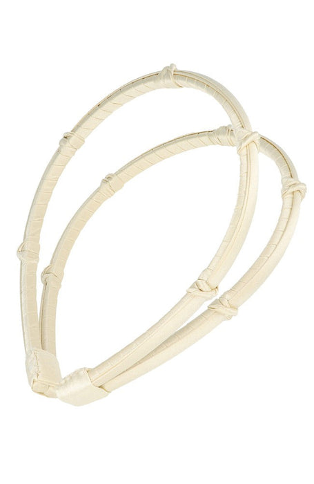 Double Five Knot 1/4" Ultracomfort Headband - Silk Charmeuse