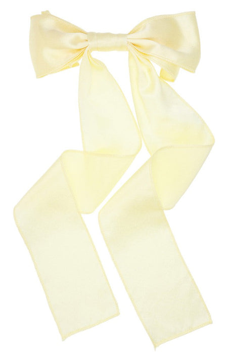 Long Tail Bow Barrette - Silk Charmeuse