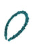 Silk Headband Lagoon, Mini Medici Rouched Headband by L. Erickson USA, hair accessory for women