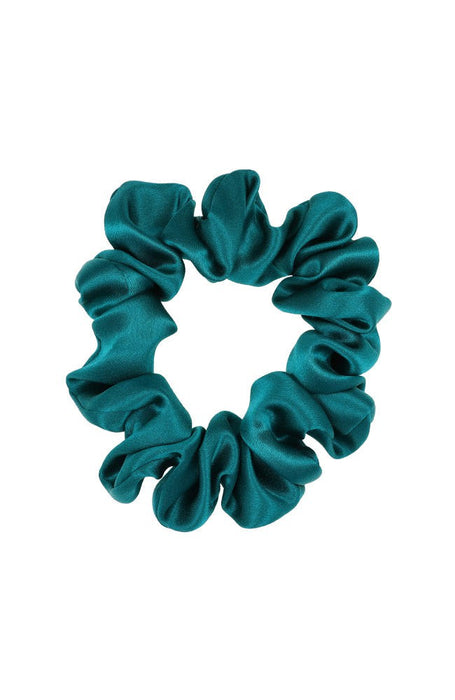 Lagoon Silk Scrunchie, Small Pony by L. Erickson USA, hair accessory for women