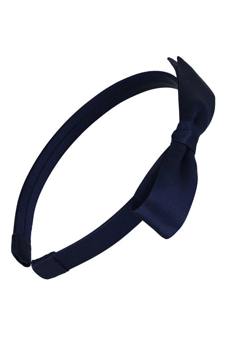 1/2" Bermuda Bow Headband - Silk Charmeuse