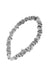 Silk Headband Silver, Mini Medici Rouched Headband by L. Erickson USA, hair accessory for women