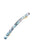 France Luxe long, light blue, faux shell barrette for women - Long & Skinny Barrette, South Sea.