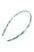 France Luxe thin, light blue, faux shell headband for women - 1/4" Ultracomfort Headband, South Sea.