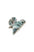France Luxe mini, light blue, faux shell claw hair clip for women - Mini Couture French Claw Clip, South Sea.