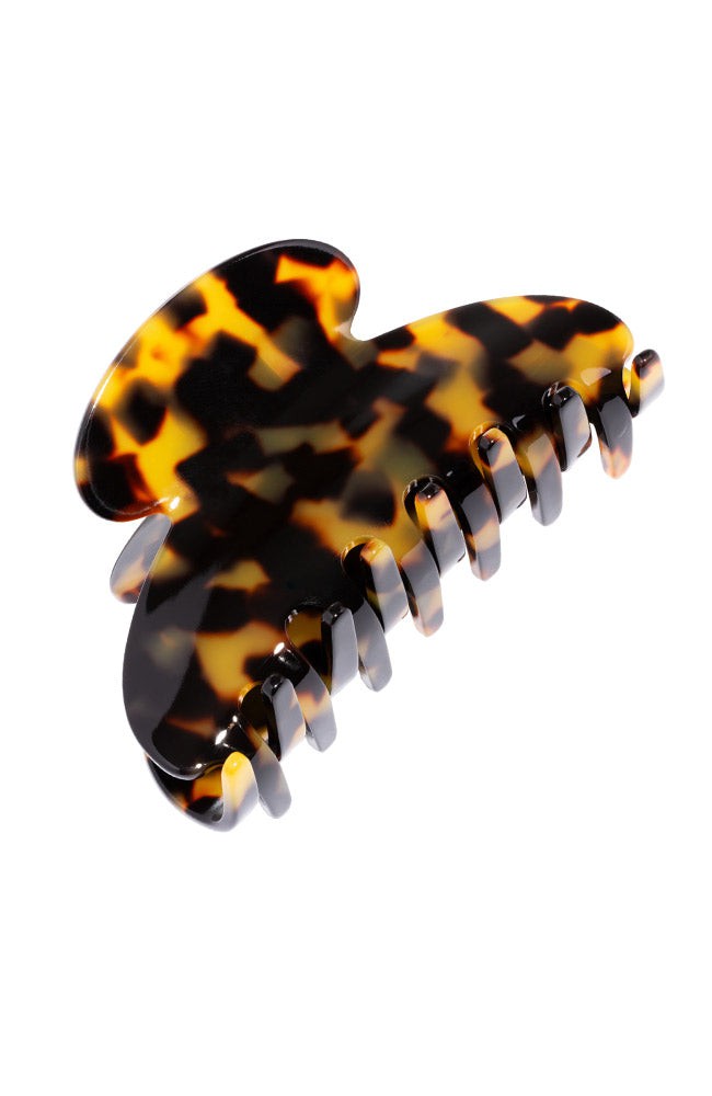 France Luxe medium, Tortoise Shell claw hair clip for women - Couture French Claw Clip, Tokyo.