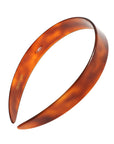 France Luxe wide, rich amber and mahogany brown headband for women - 3/4" Headband, Tortoise.