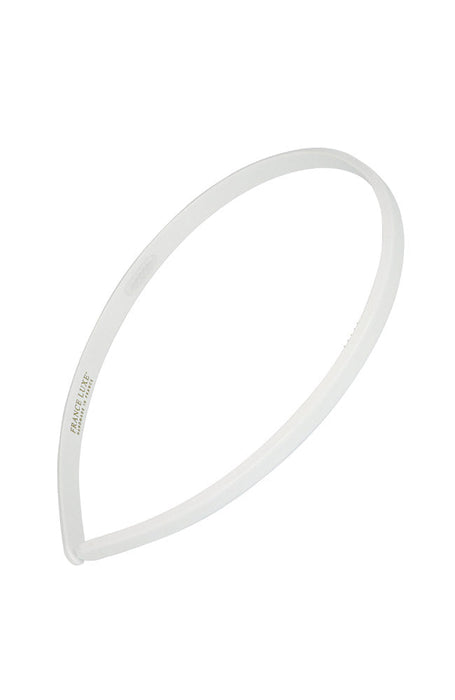 Thin white headband, 1/4" Ultracomfort Headband for women by France Luxe