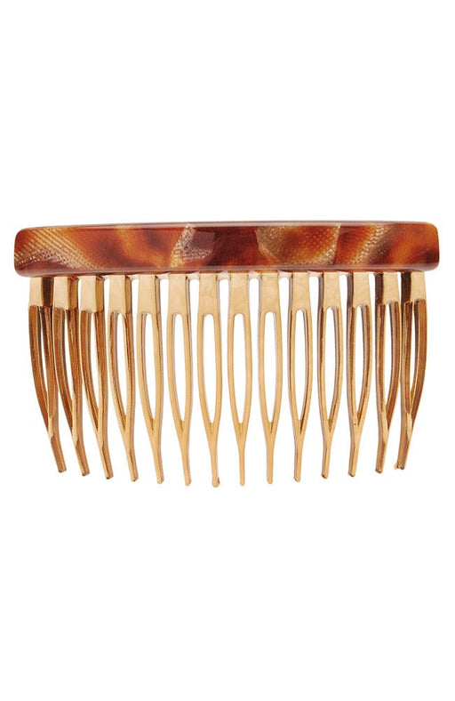 Africa Faux Shell Side Hair Comb, made in France by France Luxe