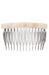 Alba White Side Hair Comb, made in France by France Luxe