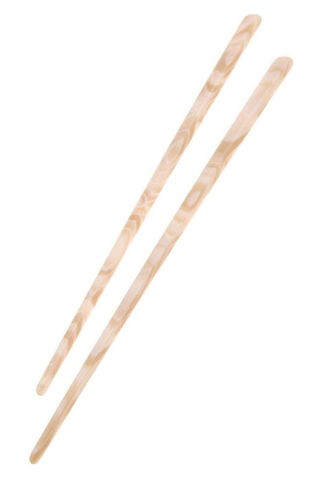 Alba White Hair Pin Sticks by France Luxe, pair