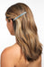 France Luxe Long & Skinny Barrette, Classic South Sea Blue, cellulose acetate and French barrette clasp, on model