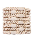 Beige Hair Ties by L. Erickson, thick Grab and Go hair bands for thick hair