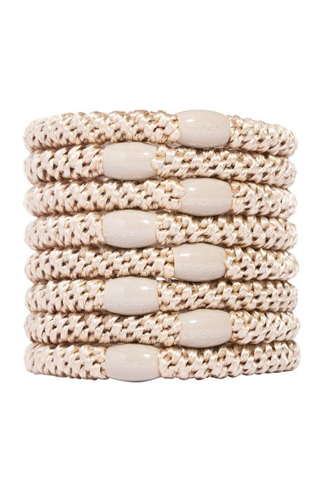 Beige Hair Ties by L. Erickson, thick Grab and Go hair bands for thick hair