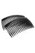 Black Hair Comb Pair, France Luxe 18 tooth French Side Combs, Black