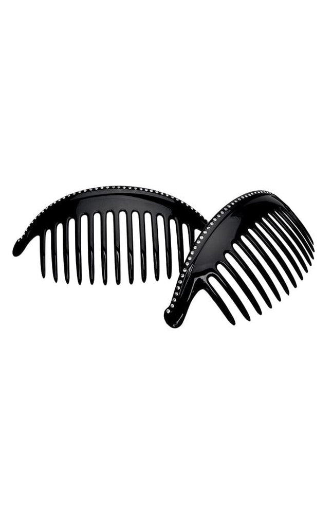 Belle Crystal Large Interlocking Comb Pair — France Luxe