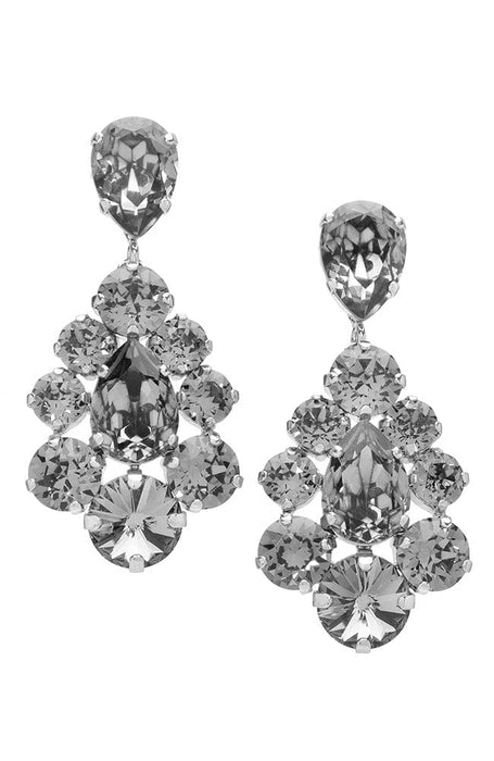 Flora Crystal Chandelier Earrings