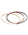 Skinny Headband multi pack, Black, Gold, Tortoise, by France Luxe