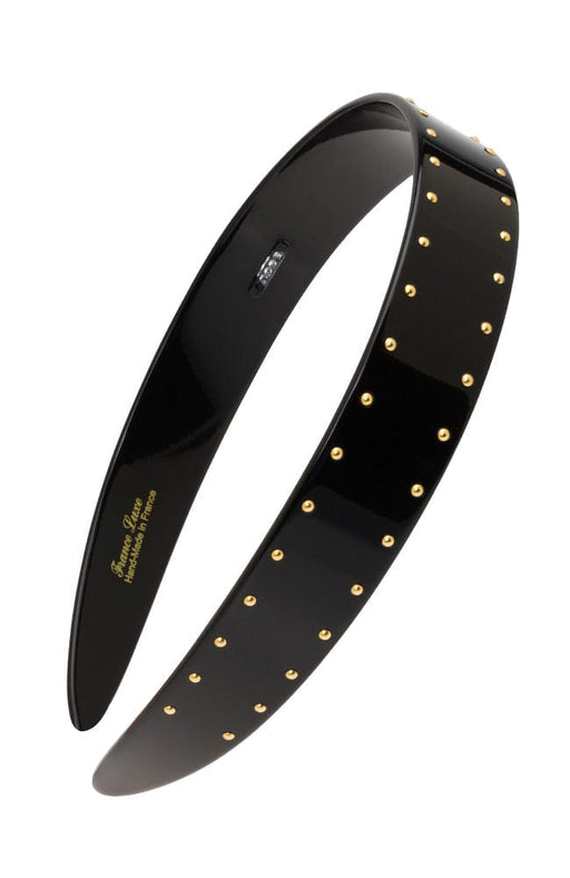 Black and Gold Studded Headband, France Luxe