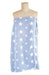 Adjustable Towel Wrap, blue luxurious 100% Turkish Cotton with embossed stars, by France Luxe Body
