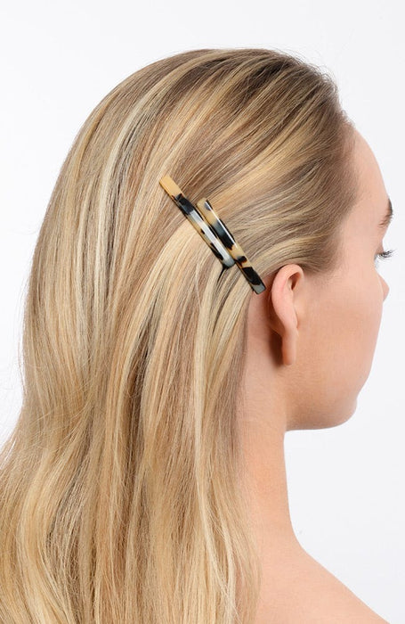 Bobby Pin Pair on Gold Wire - Classic