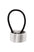 Brushed Silver Metal Ponytail Cuff and Elastic Hair Tie by L. Erickson