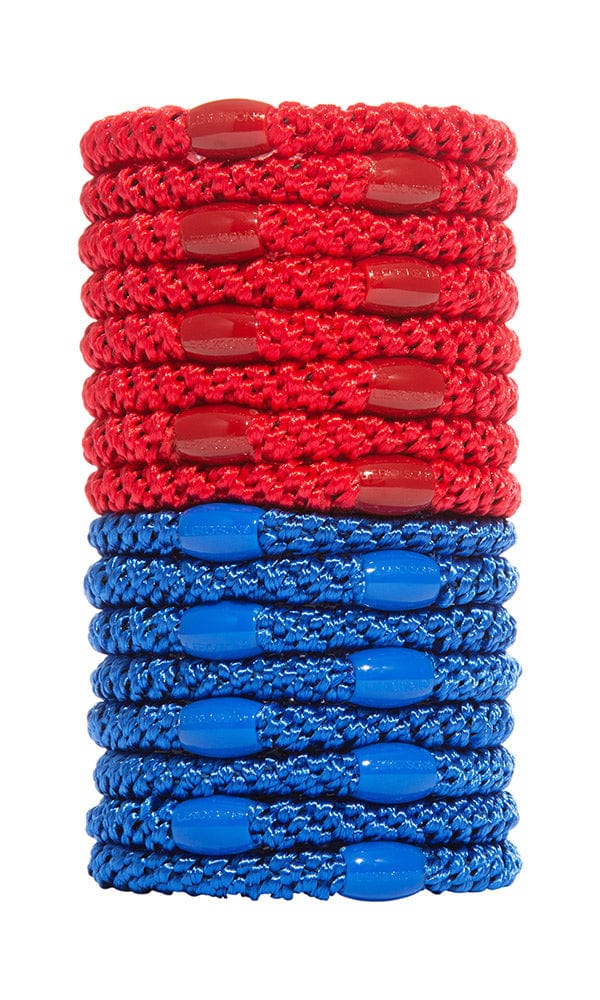 Football Color Hair Ties, Team Grab & Go Ponytail Holders 