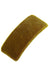 Wide Barrette by L. Erickson USA, covered in Cactus green velvet, gold tone French barrette clasp