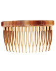 Caramel Horn Side Hair Comb, made in France by France Luxe