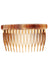 Caramel Horn Side Hair Comb, made in France by France Luxe